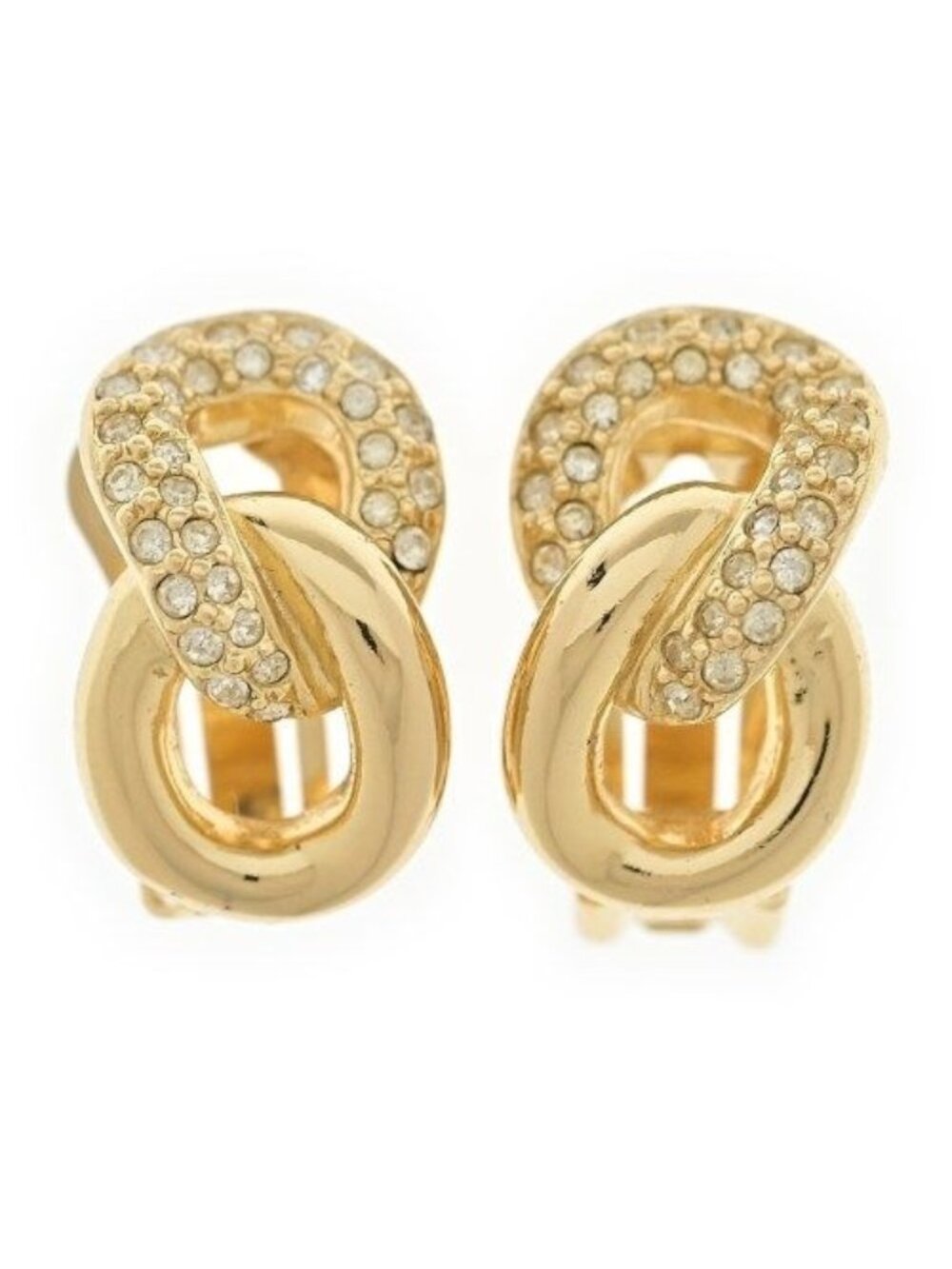 Dior Rhinestone Earrings Vintage